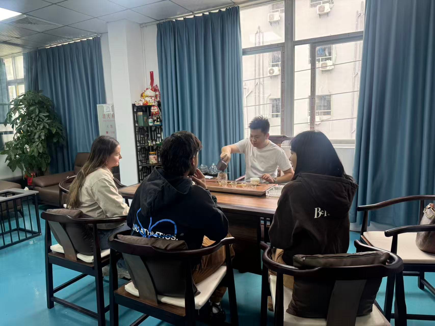 Team planning and tea ceremony